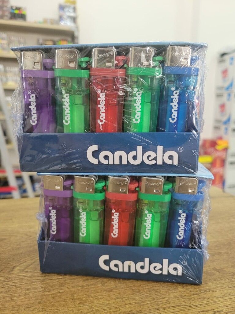 ENCENDEDOR CANDELA TRANSPARENTE 